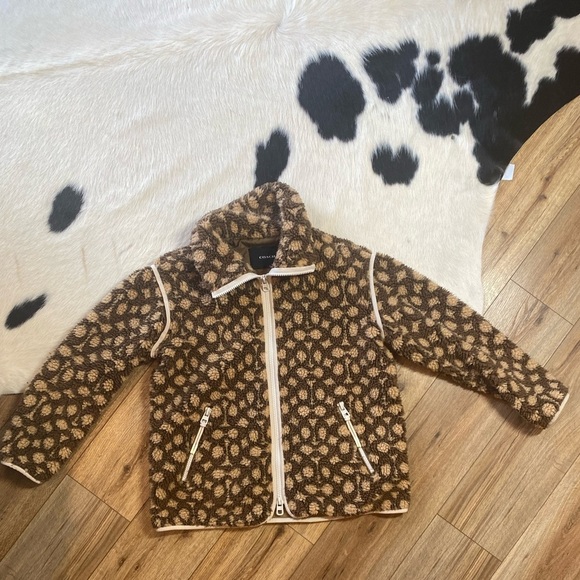 Coach Signature Sherpa Full Zip Jacket - Picture 2 of 11